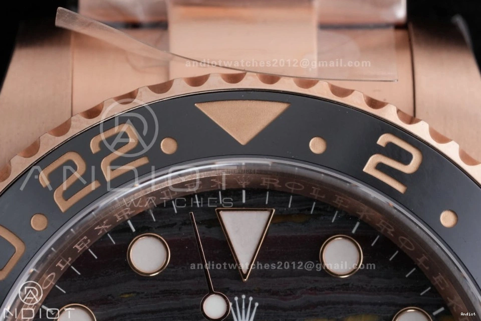 Tiger Iron Bracelet Sh3285 126715 Edition Master Oyster II CHNR on ARF Dial RG Best GMT 1111